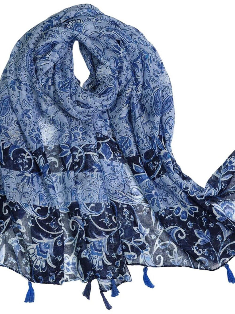 for Women Lightweight Floral Fashion Shawl Wrap with Fringe